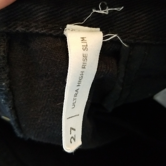 PAC Sun women's Ultra High Rise Slim distressed jeans size 4/27 button fly 🎯 - Picture 8 of 10